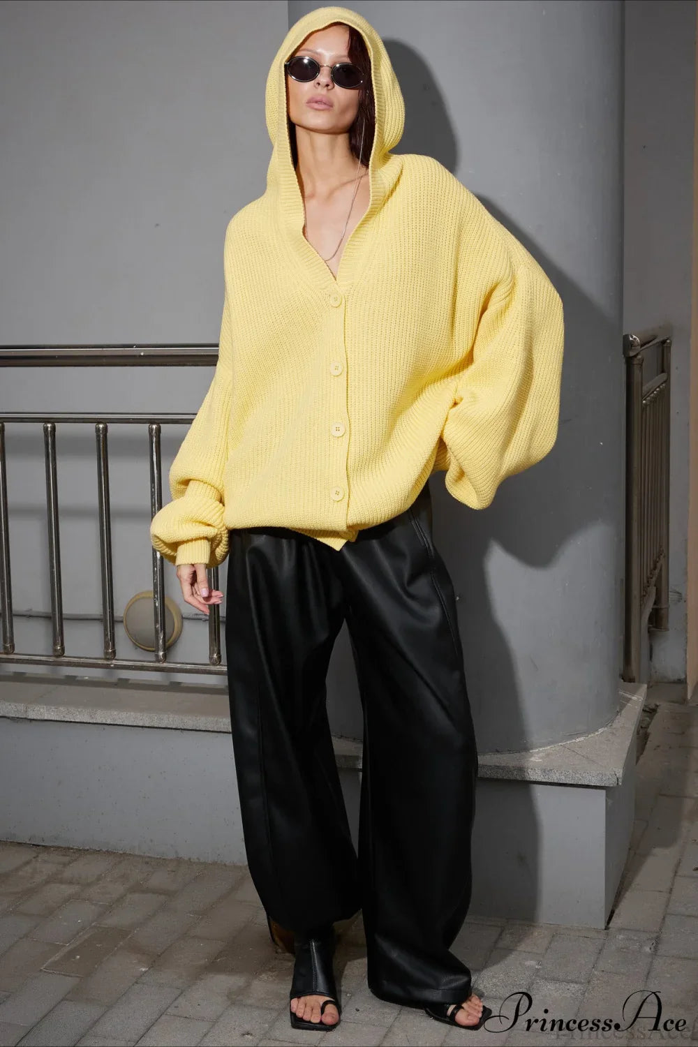 Cozy Knit Oversized Hoodie image 4