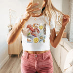 Cray Printed Gothic Crop Top T-shirt image 6