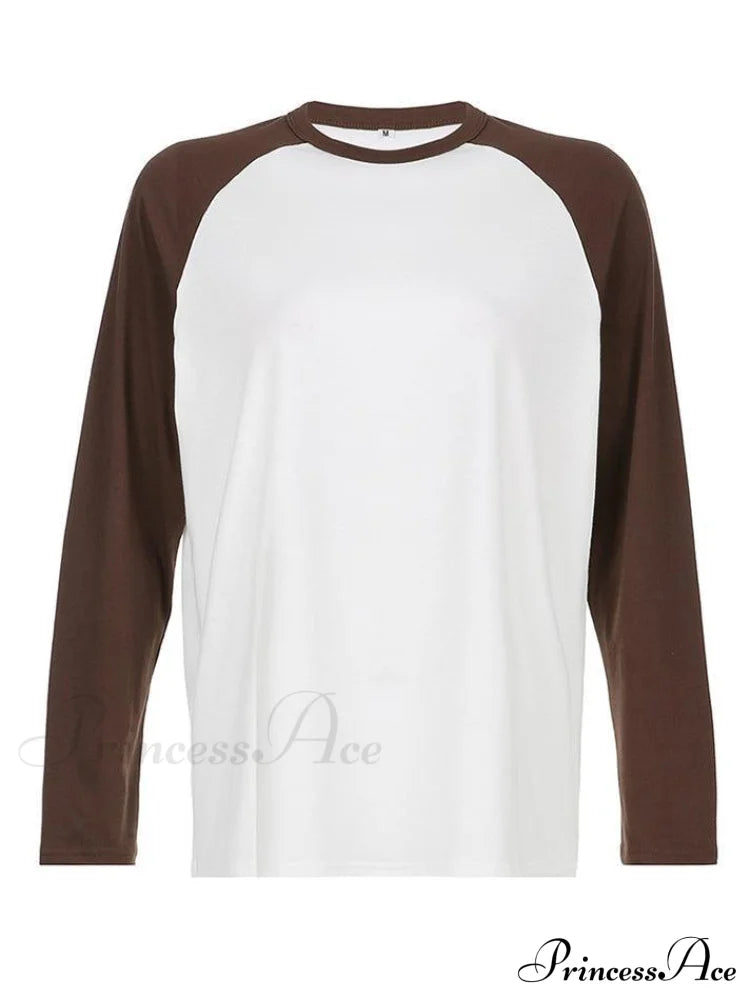 Comfortable Simple Fashionable Versatile Soft Loose Pullover Long Sleeve Tee image 4