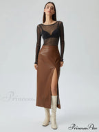 Crew Neck Sequined Trendy Long Sleeve Mesh Shirt image 3