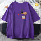 Crew Neck Vintage Loose T Shirts image 8