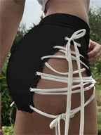 Criss-Cross Tie-Up HolLow Short image 4