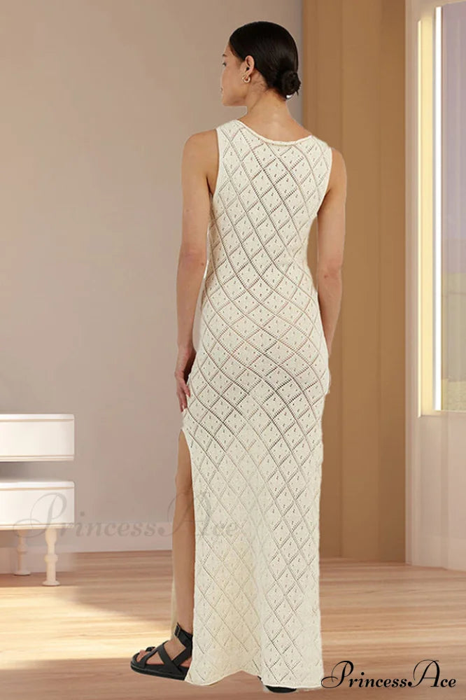 Crochet Hollow Stylish Knitted Dress image 3