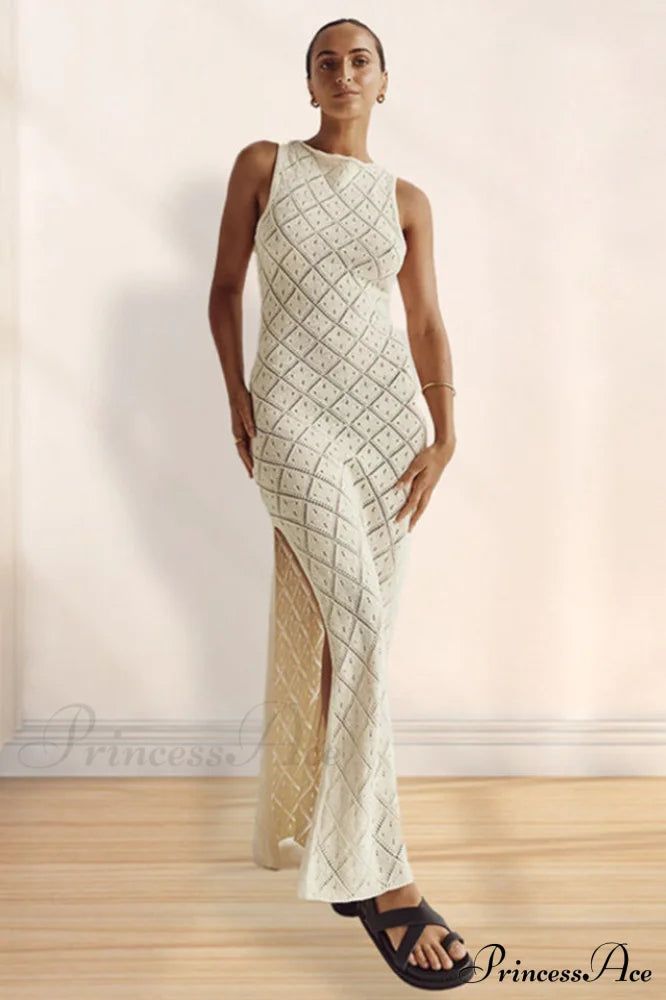 Crochet Hollow Stylish Knitted Dress image 1