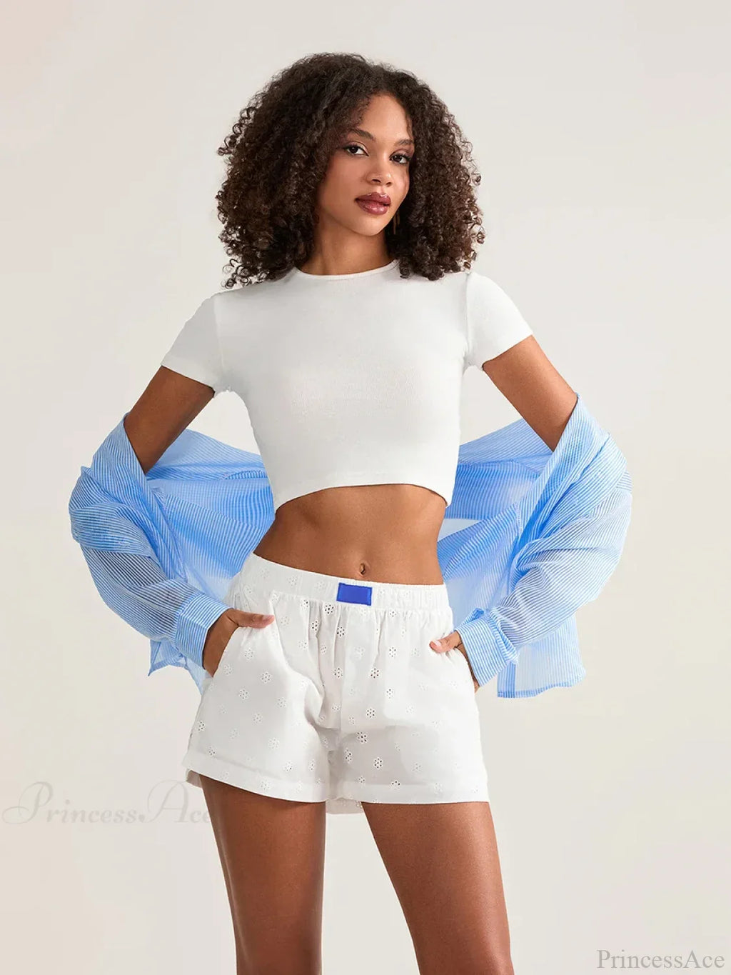 Crochet HolLow Wide Leg Short image 3