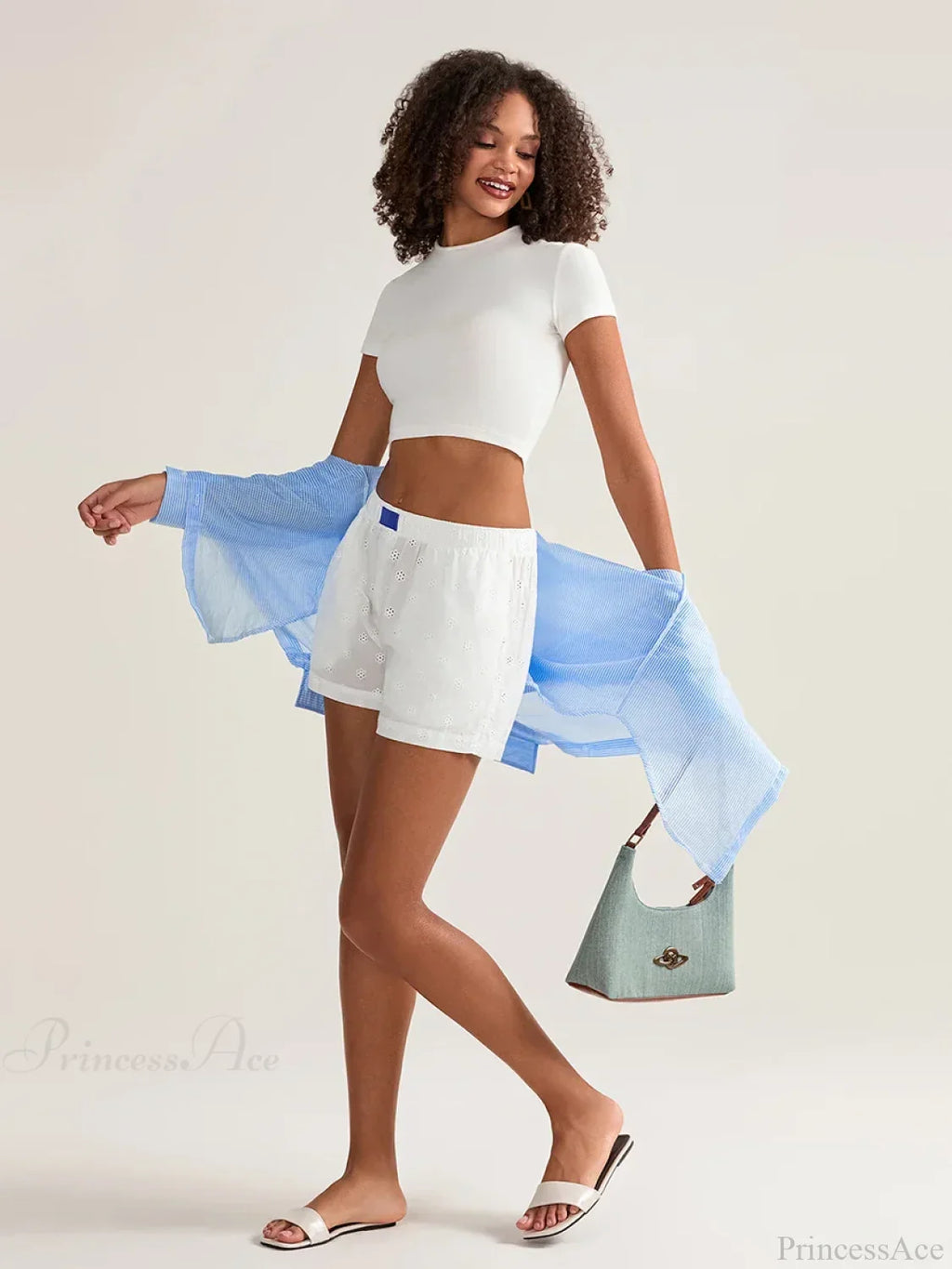 Crochet HolLow Wide Leg Short image 6