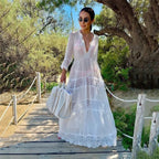 Crochet Kaftan Tunic Summer Beach Cover Up image 2