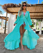 Crochet Kaftan Tunic Summer Beach Cover Up image 14