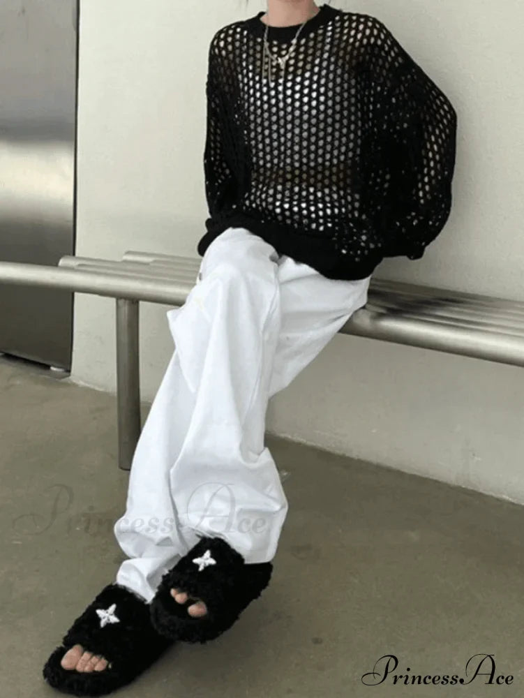 Crochet Long Sleeve Trendy Maxi Cover Up image 4