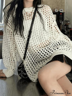 Crochet Long Sleeve Trendy Maxi Cover Up image 6