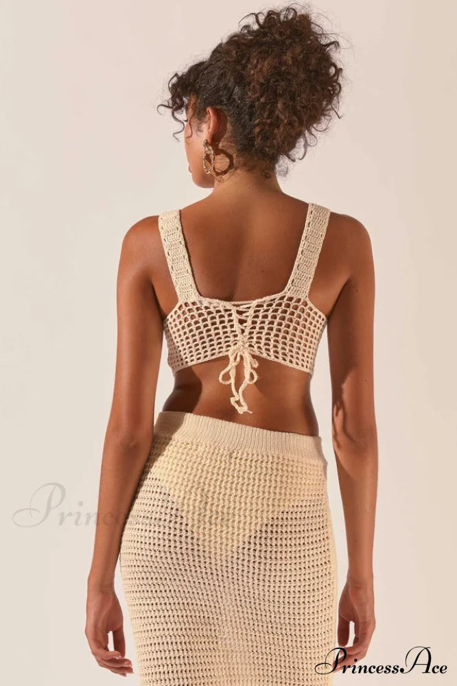 Crochet Midi Top Charming + Skirt Set image 6
