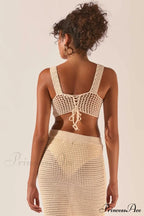 Crochet Midi Top Charming + Skirt Set image 6