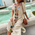 Crochet Women Beach Dress Cover Up image 3
