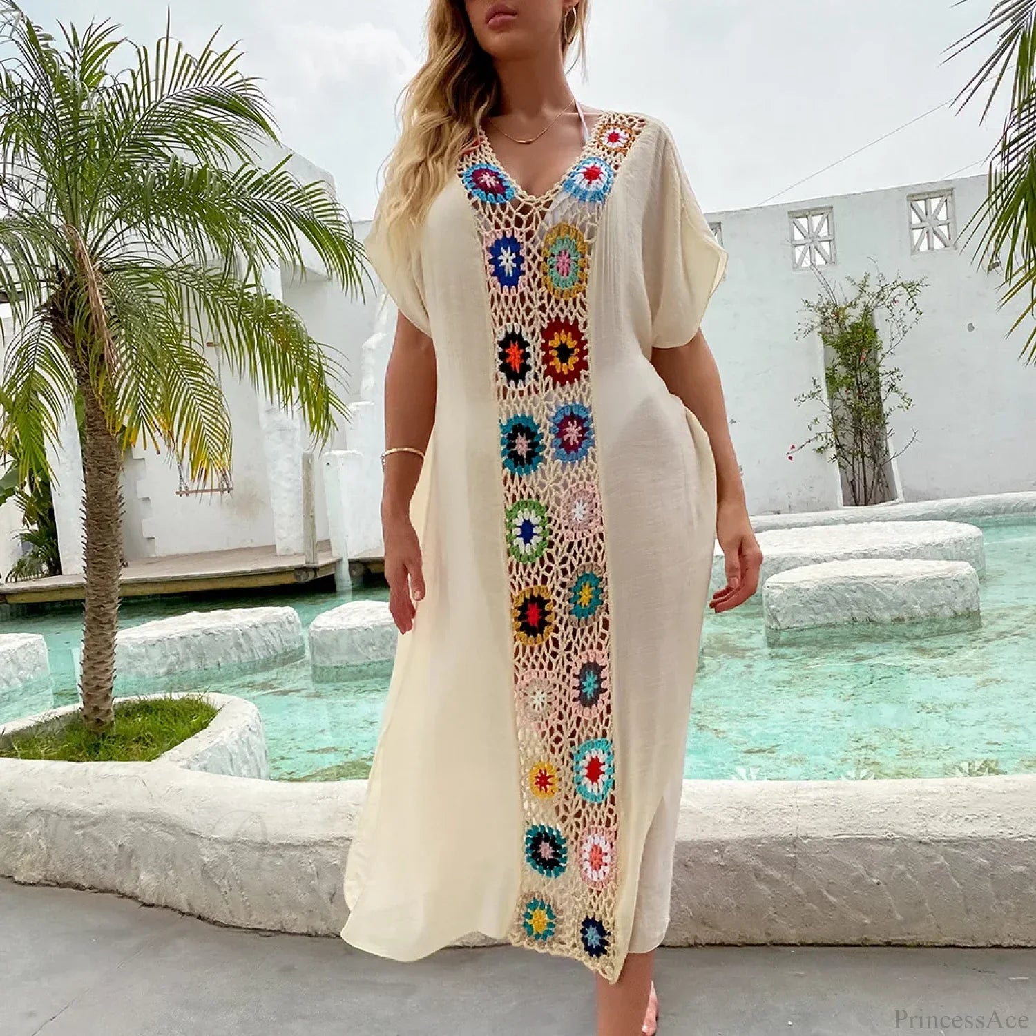Crochet Women Beach Dress Cover Up image 1