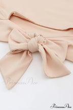 Crop Khaki One Tie Shoulder Side Top image 11
