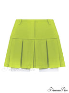 Cropped Blazer And Charming Pleated Mini Skirt Set image 10
