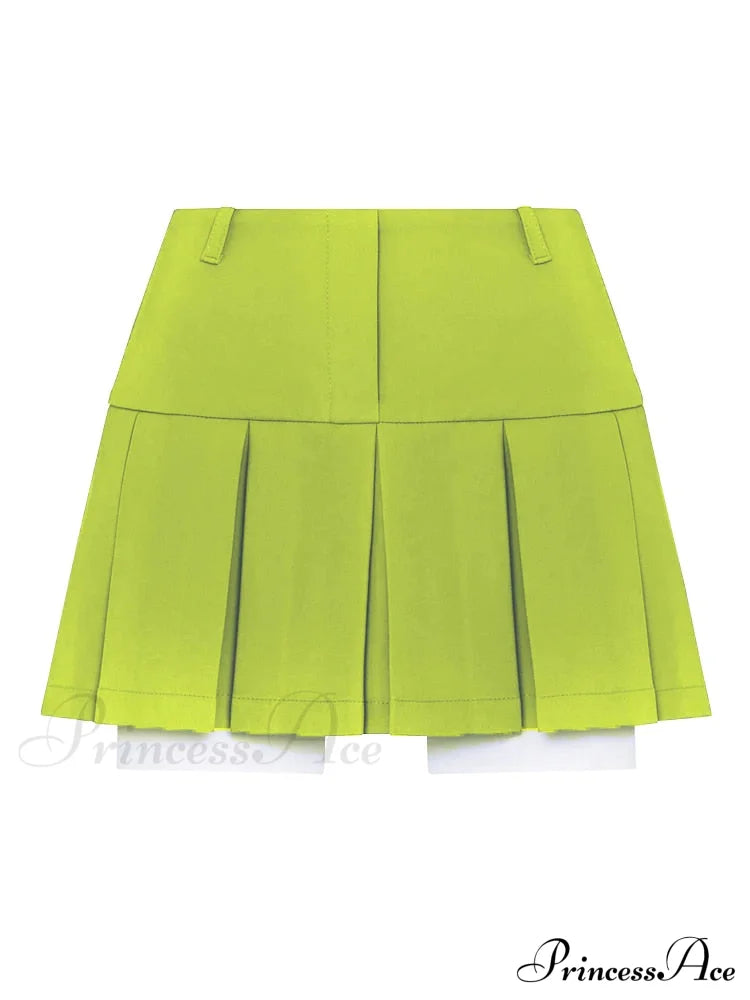 Cropped Blazer And Charming Pleated Mini Skirt Set image 10