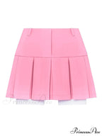 Cropped Blazer And Charming Pleated Mini Skirt Set image 14