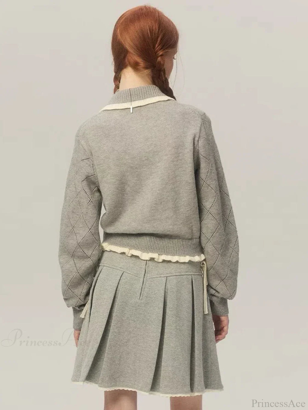 Cropped Bow Aesthetic Cardigan image 5