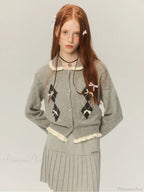 Cropped Bow Aesthetic Cardigan image 4