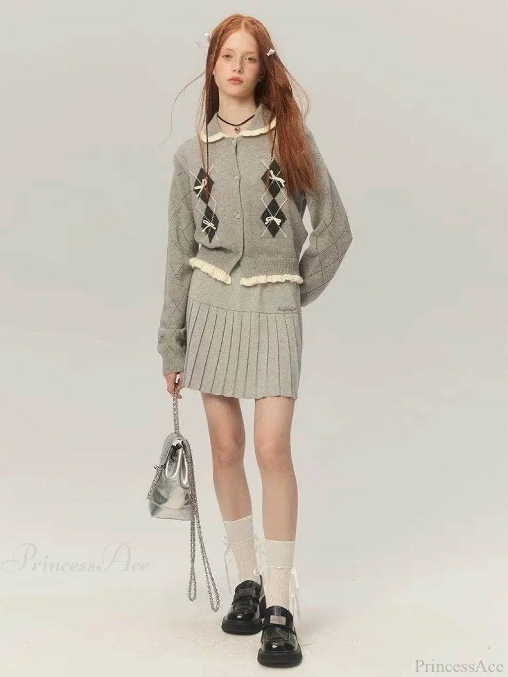 Cropped Bow Aesthetic Cardigan image 6