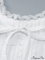 Cropped Lace Trim Trendy Rib Cami Top image 6