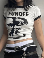 Cropped Patchwork Graceful Pu Crop Top image 2