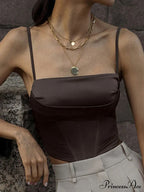 Cropped Sequin Graceful Halter Corset Top image 6