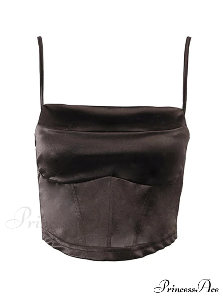 Cropped Sequin Graceful Halter Corset Top image 8