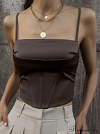 Cropped Sequin Graceful Halter Corset Top image 4