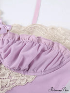 Sexy Elegant Lace Purple Cami Top image 5
