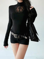 Cross High-neck Knit Top image 6