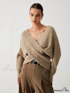 Cross My Heart Trendy Oversized Crop Sweater image 1