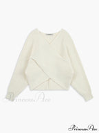 Cross My Heart Trendy Oversized Crop Sweater image 10