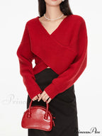 Cross My Heart Trendy Oversized Crop Sweater image 9