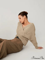 Cross My Heart Trendy Oversized Crop Sweater image 2