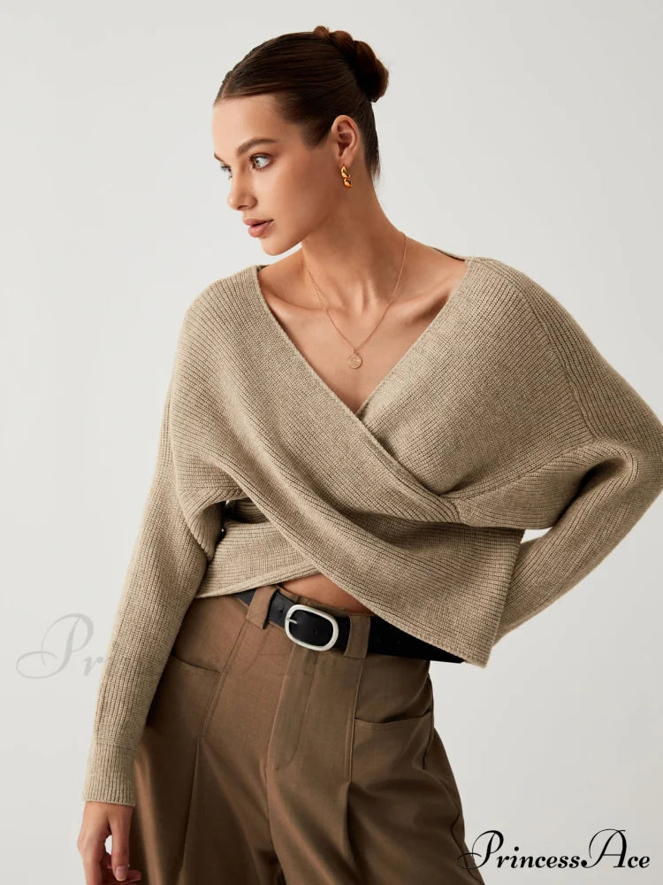 Cross My Heart Trendy Oversized Crop Sweater image 4