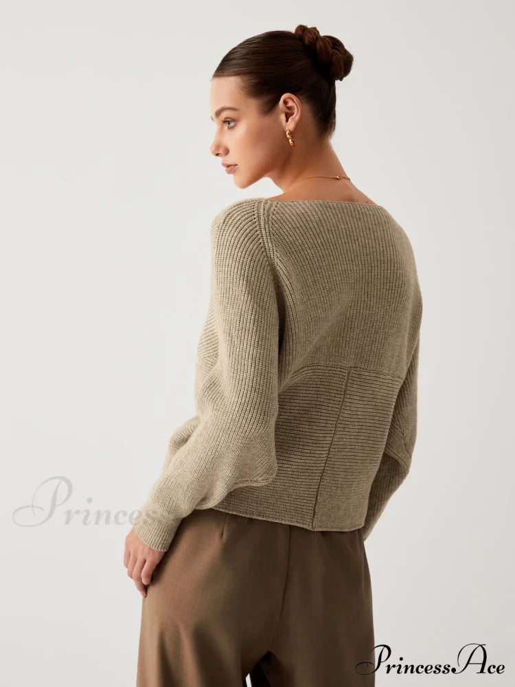Cross My Heart Trendy Oversized Crop Sweater image 3