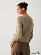 Cross My Heart Trendy Oversized Crop Sweater image 3