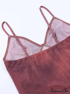 Cross Over Halter Trendy Mesh Crop Cami Top image 7
