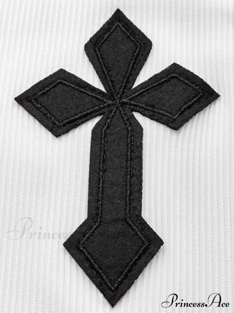 Gothic Printed Cross Mini Dress image 4