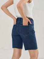 Crossover Asymmetrical Denim Short image 5