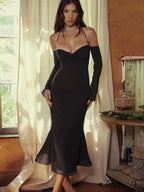 Cryptographic Green Mesh Sheer Midi Dress image 7