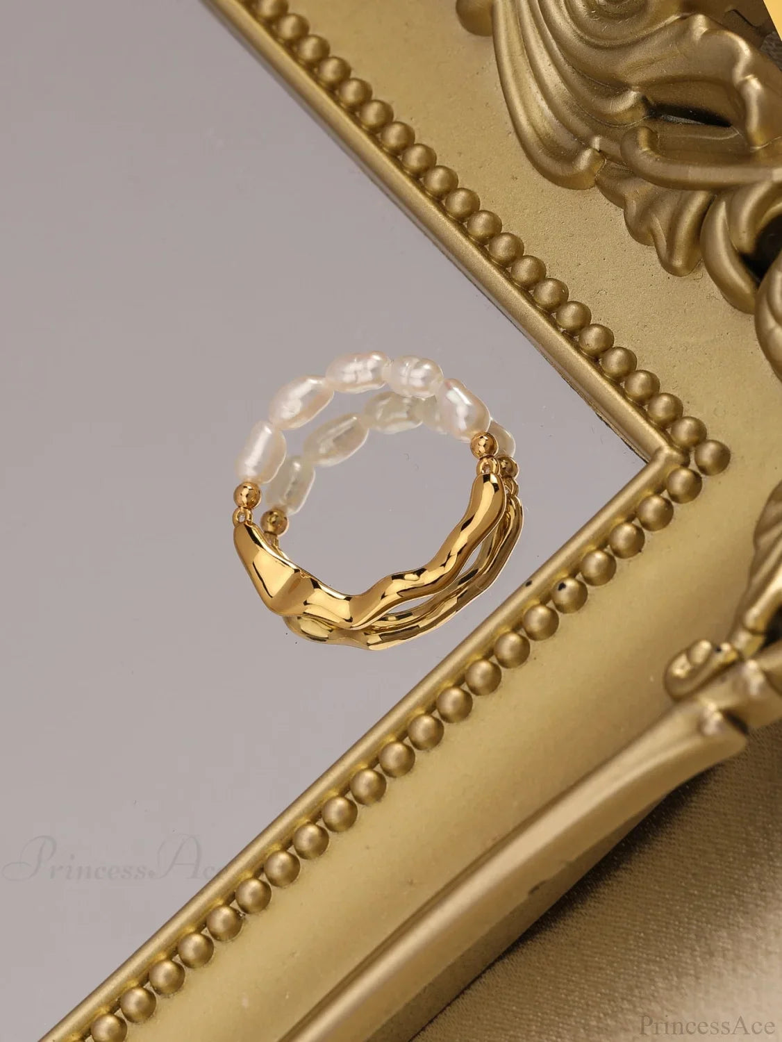 Cultured Pearl Decor Ring image 3