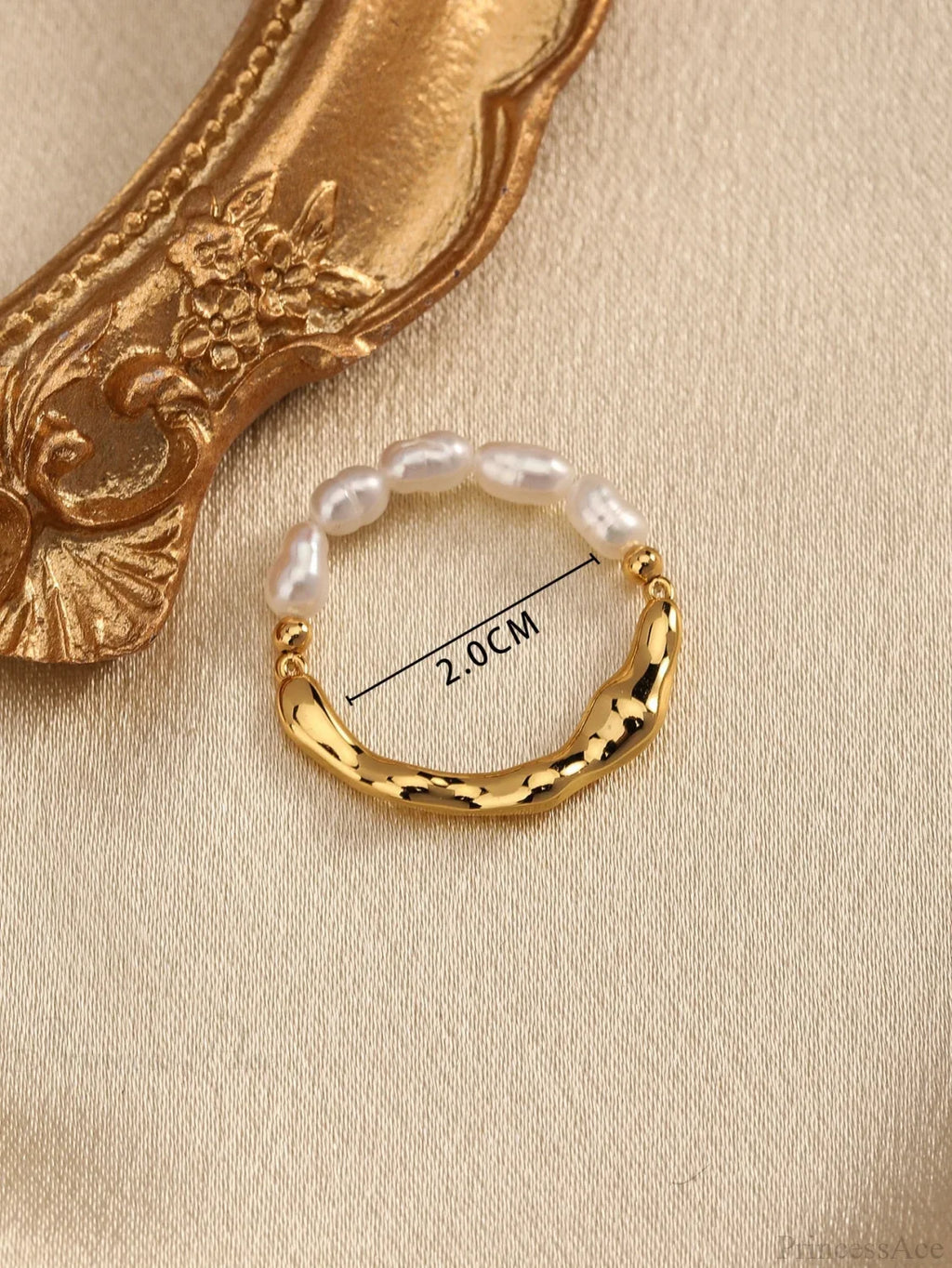 Cultured Pearl Decor Ring image 4