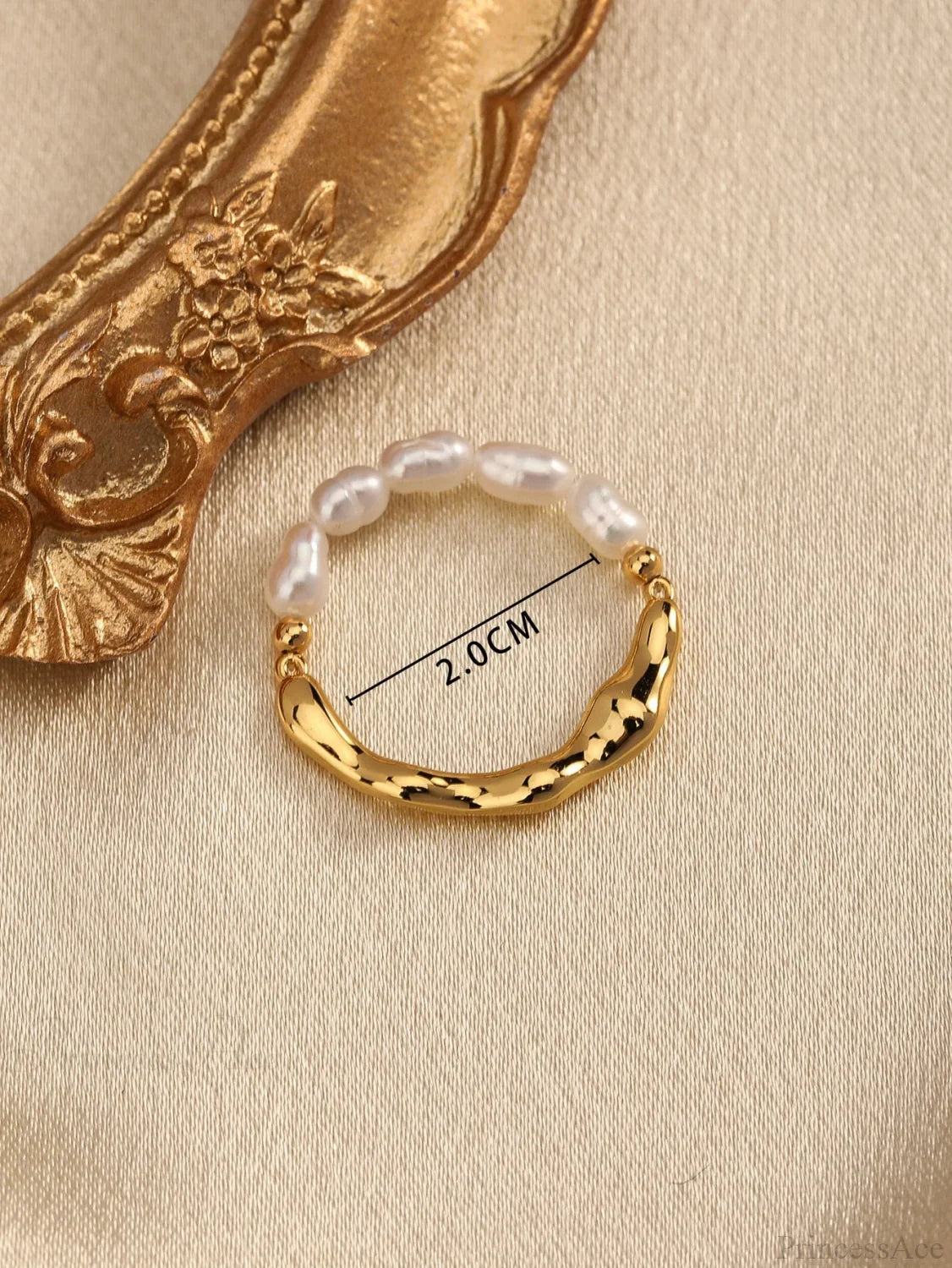 Cultured Pearl Decor Ring image 4