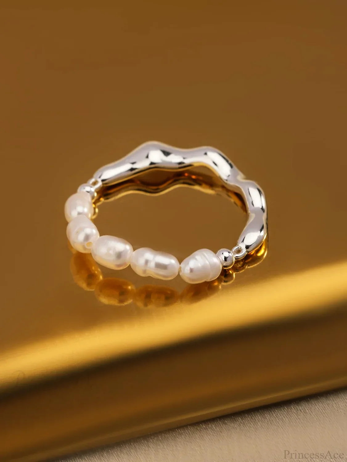 Cultured Pearl Decor Ring image 5