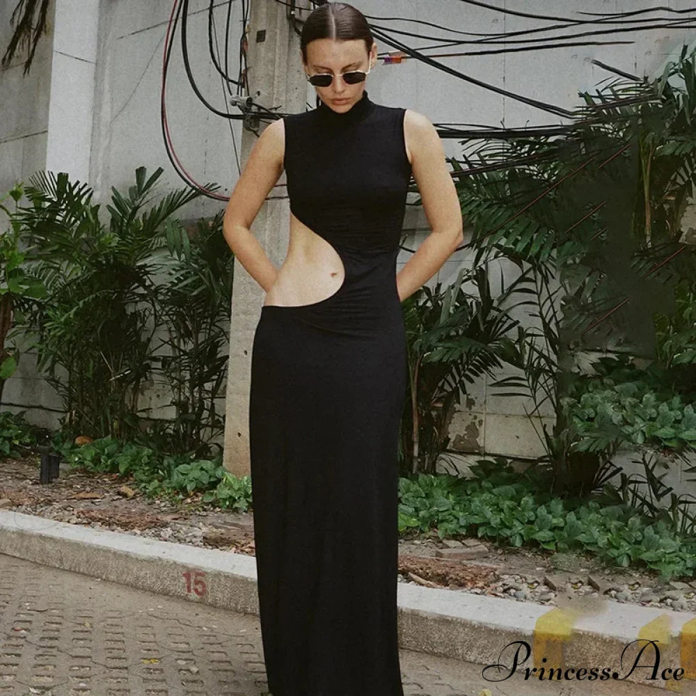Cut Out Bodycon Tank Maxi Dress image 4