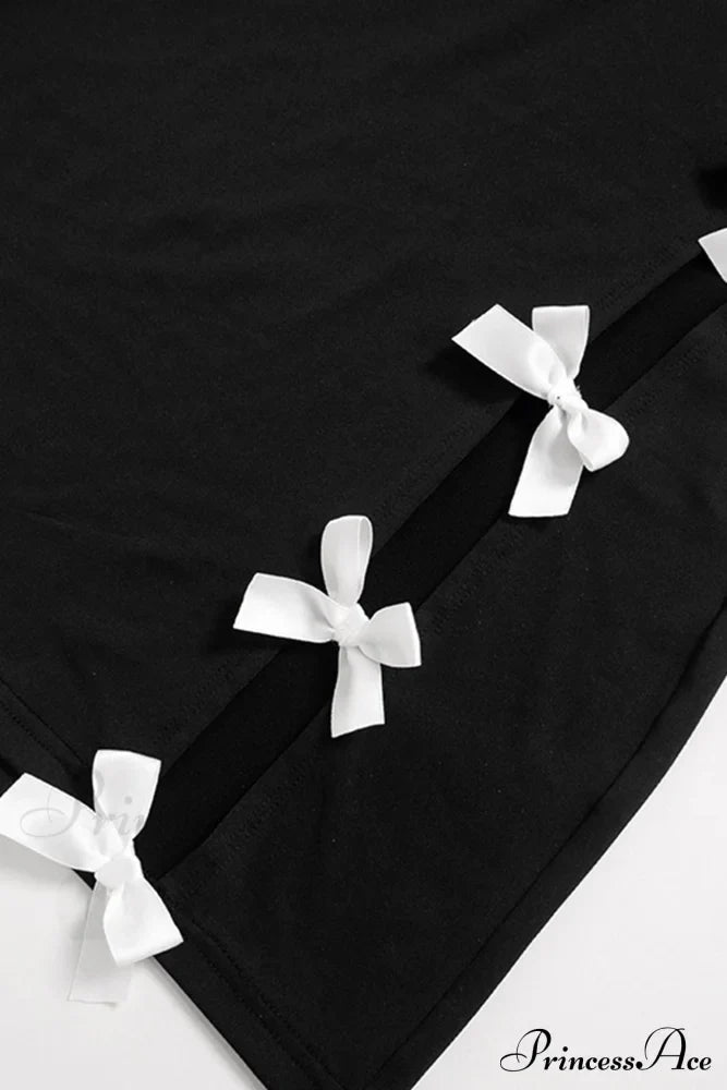 Cut Out Pack Hip Dress with Bow image 5