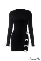 Cut Out Pack Hip Dress with Bow image 4